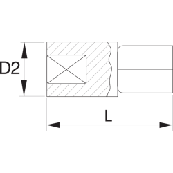 Adapter udarowy z 3/8'' na 1/4'' K6964C Bahco