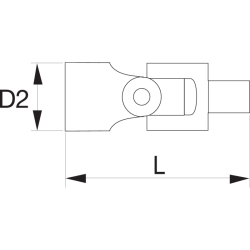 Przegub udarowy 1/2'' K8167S Bahco
