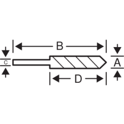 Wiertło kręte Ø 5 mm do drewna 9646-5 BAHCO