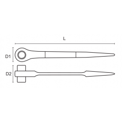 Klucz do rusztowań 19-22 mm SC2RM-19-22 Bahco