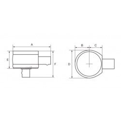 Grzechotka wtykowa 1/4'' złącze prostokątne 9x12 mm 9R-1/4 Bahco