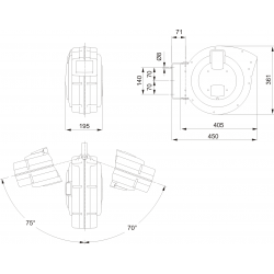 Przedłużacz pneumatyczny zwijany 1/4'' BPHRC815 Bahco