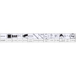 Klucz udarowy pneumatyczny 1/2'' BPC814 BAHCO