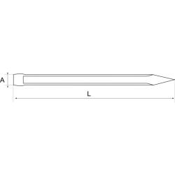 Punktak ślusarski 8-kątny 200 mm 874602000 Bahco