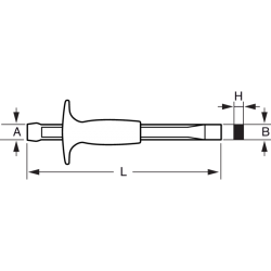 Przecinak 13 x 300 mm 874103000 Bahco