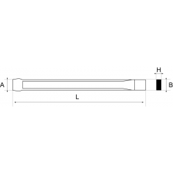 Przecinak dla budowlańców 26 x 240 mm 877002400 Bahco