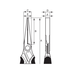 Szczypce płaskie 160 mm ERGO™ 2421 G-160 BAHCO