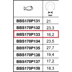 Chwytak 16,2 mm do ściągacza wycieraczek BBS170P133 BAHCO