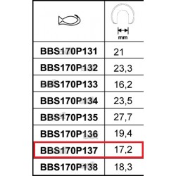 Chwytak 17,2 mm do ściągacza wycieraczek BBS170P137 BAHCO