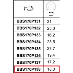 Chwytak 18,3 mm do ściągacza wycieraczek BBS170P138 BAHCO