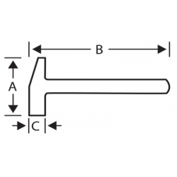 Młotek specjalny typu angielskiego 100 gramów 490-3.5 Bahco