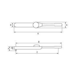 Klucz dynamometryczny zegarowy 3/4'' 100-480 Nm 7454-480 BAHCO