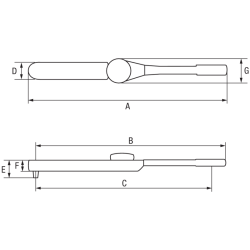 Klucz dynamometryczny zegarowy 1'' 275-1400 Nm 7454-1400 BAHCO