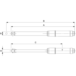 Klucz dynamometryczny elektroniczny 0.6-12 Nm ze złączem prostokątnym 9x12 mm TAW912M BAHCO