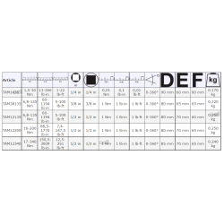 Elektroniczny przyrząd do pomiaru momentu i kąta 1/4'' 1.5-30 Nm 0-360° TAM1430 BAHCO