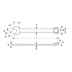 Klucz płasko-oczkowy 7 mm 25-07-2 IRIMO