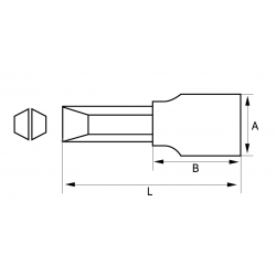 Nasadka 1/4" do śrub prostych 0.8 x 4.0 mm 107-0840-1 IRIMO