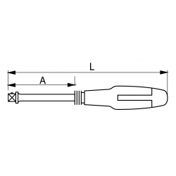 Pokrętło wkrętakowe 1/4'' 105-50-1 IRIMO