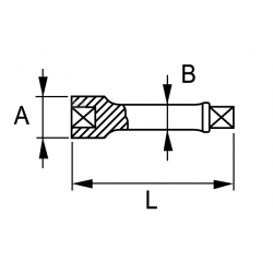 Przedłużka 3/8" 75 mm 115-20-1 IRIMO