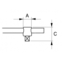 Głowica 3/8'' do pokrętła t-kształtnego 115-43-1 IRIMO