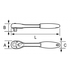 Grzechotka dwukierunkowa 1/2'' 125-70-1 IRIMO