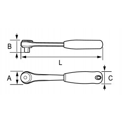 Grzechotka dwukierunkowa 1/2'' 125501 IRIMO