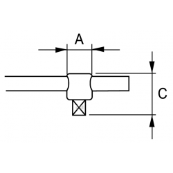 Głowica 1/2'' do pokrętła T-kształtnego 125-43-1 IRIMO