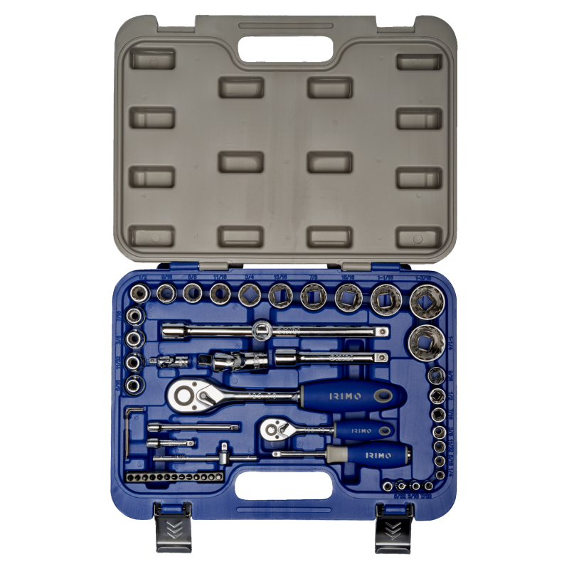 Zestaw narzędzi 1/4'' i 1/2'' rozmiary calowe 53 el. 129A-53-4 IRIMO Bahcocentrum.pl