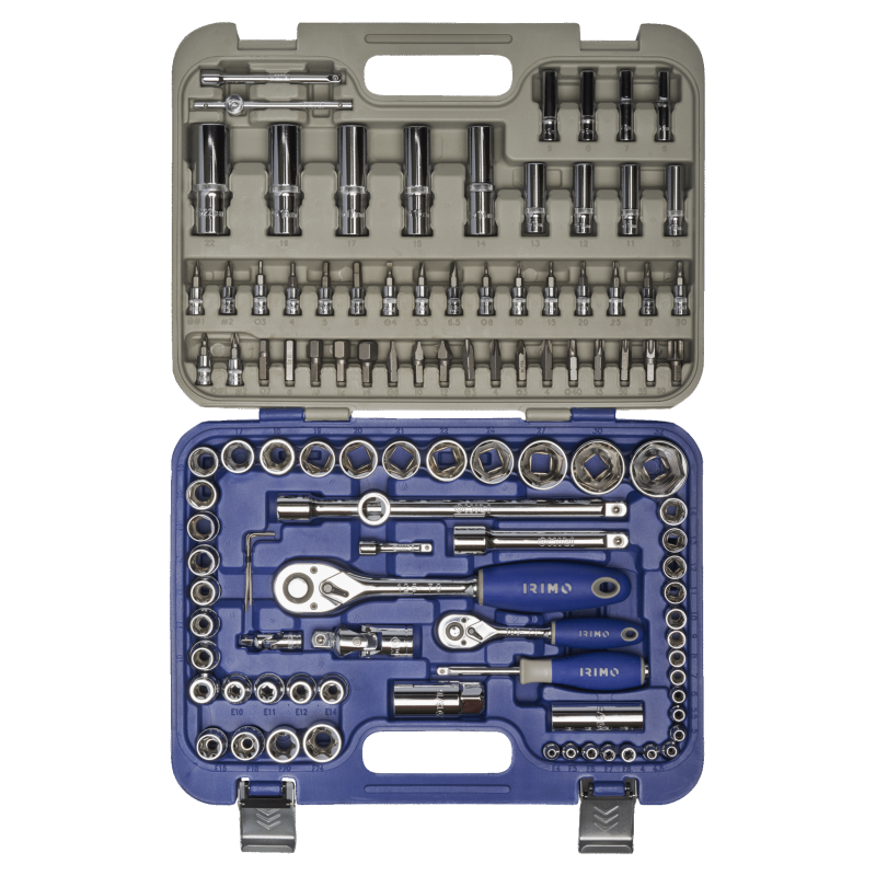 Zestaw narzędzi 1/4'' i 1/2'' 108 el. 129-108-4 IRIMO Bahcocentrum.pl