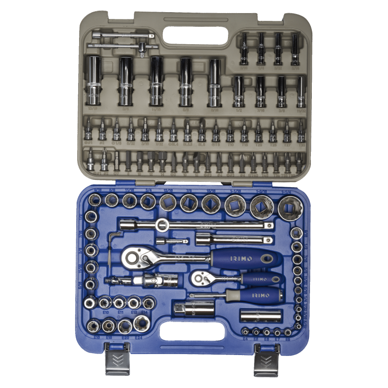 Zestaw narzędzi 1/4'' i 1/2'' rozmiary calowe 103 el. 129A-103-4 IRIMO Bahcocentrum.pl