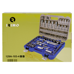 Zestaw narzędzi 1/4'' i 1/2'' rozmiary calowe 103 el. 129A-103-4 IRIMO