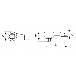 Głowica grzechotkowa 3/4'' dwukierunkowa 135-70-1 IRIMO