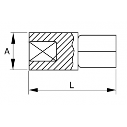 Adapter udarowy z 3/8'' na 1/2'' 162-60-1 IRIMO