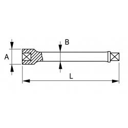 Przedłużka udarowa 1/2'' 75 mm 169-03-1 IRIMO