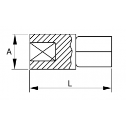 Adapter udarowy z 1/2'' na 3/4'' 169-60-1 IRIMO