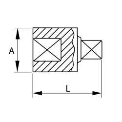 Adapter udarowy z 1/2'' na 3/8'' 169-65-1 IRIMO