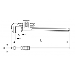 Klucz do rur typu Stillson 210 mm 302-210-2 IRIMO