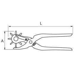 Dziurkacz rewolwerowy 2.0-4.5 mm 330021 IRIMO