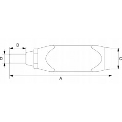 Wkrętak dynamometryczny 1/4'' 45-450 cNM ustawiany na przyrządach PS501-4 LINDSTROM