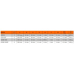 Cęgi do cięcia drutu, stali 220 mm 2339 D Bahco