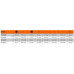 Wkrętak PZ2 x 125 mm Pozidriv z 6-kątnym trzpieniem ERGO™ BE-8829 Bahco