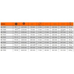 Wkrętak Torx z otworem TR7 x 75 mm ERGO™ BE-7907 Bahco