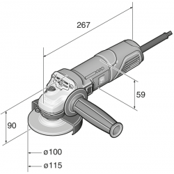 Szlifierka kątowa Ø 125 mm 760 W WSG 7-125 72226560000 FEIN