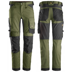 Spodnie 6341 robocze stretch AllroundWork rozm. 44 kolor khaki green/black 63413104044 SNICKERS WORKWEAR