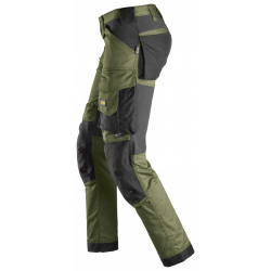 Spodnie 6341 robocze stretch AllroundWork rozm. 44 kolor khaki green/black 63413104044 SNICKERS WORKWEAR