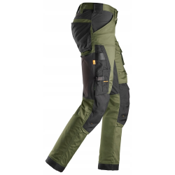 Spodnie 6341 robocze stretch AllroundWork rozm. 44 kolor khaki green/black 63413104044 SNICKERS WORKWEAR