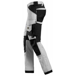 Spodnie 6341 robocze stretch AllroundWork rozm. 44 kolor white/black 63410904044 SNICKERS WORKWEAR