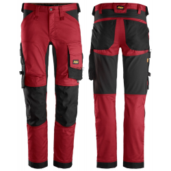 Spodnie 6341 robocze stretch AllroundWork rozm. 44 kolor chili red/black 63411604044 SNICKERS WORKWEAR