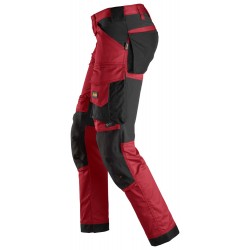 Spodnie 6341 robocze stretch AllroundWork rozm. 44 kolor chili red/black 63411604044 SNICKERS WORKWEAR