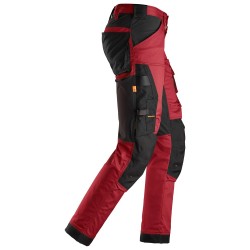 Spodnie 6341 robocze stretch AllroundWork rozm. 44 kolor chili red/black 63411604044 SNICKERS WORKWEAR